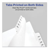 Avery® Preprinted Legal Exhibit Side Tab Index Dividers, Allstate Style, 10-tab, 28, 11 X 8.5, White, 25-pack freeshipping - TVN Wholesale