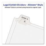 Avery® Preprinted Legal Exhibit Side Tab Index Dividers, Allstate Style, 10-tab, 28, 11 X 8.5, White, 25-pack freeshipping - TVN Wholesale
