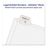 Avery® Preprinted Legal Exhibit Side Tab Index Dividers, Allstate Style, 10-tab, 30, 11 X 8.5, White, 25-pack freeshipping - TVN Wholesale