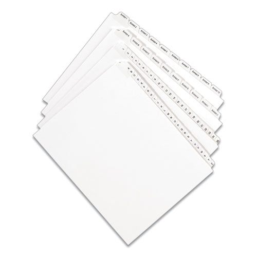 Avery® Preprinted Legal Exhibit Side Tab Index Dividers, Allstate Style, 10-tab, 30, 11 X 8.5, White, 25-pack freeshipping - TVN Wholesale