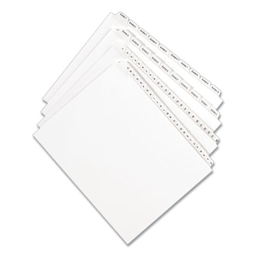 Avery® Preprinted Legal Exhibit Side Tab Index Dividers, Allstate Style, 10-tab, 35, 11 X 8.5, White, 25-pack freeshipping - TVN Wholesale