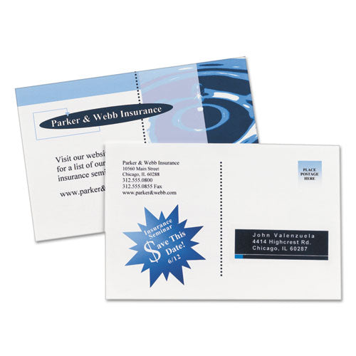 Avery® Postcards For Inkjet Printers, 4 1-4 X 5 1-2, Matte White, 4-sheet, 200-box freeshipping - TVN Wholesale