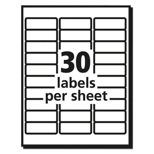 Avery® Matte Clear Easy Peel Mailing Labels W- Sure Feed Technology, Inkjet Printers, 1 X 2.63, Clear, 30-sheet, 25 Sheets-pack freeshipping - TVN Wholesale