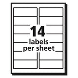 Avery® Matte Clear Easy Peel Mailing Labels W- Sure Feed Technology, Inkjet Printers, 1.33 X 4, Clear, 14-sheet, 25 Sheets-pack freeshipping - TVN Wholesale
