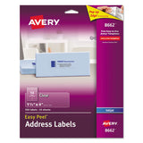 Avery® Matte Clear Easy Peel Mailing Labels W- Sure Feed Technology, Inkjet Printers, 1.33 X 4, Clear, 14-sheet, 25 Sheets-pack freeshipping - TVN Wholesale