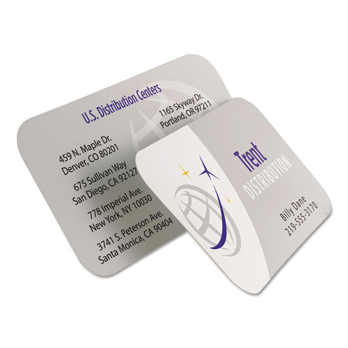 Avery® Round Corner Print-to-the-edge Business Cards, Inkjet, 2 X 3.5, White, 160 Cards, 8 Cards-sheet, 20 Sheets-pack freeshipping - TVN Wholesale