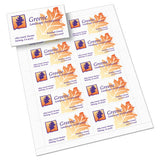 Avery® True Print Clean Edge Business Cards, Inkjet, 2 X 3.5, White, 200 Cards, 10 Cards-sheet, 20 Sheets-pack freeshipping - TVN Wholesale