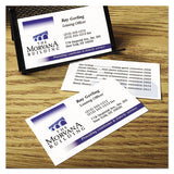 Avery® True Print Clean Edge Business Cards, Inkjet, 2 X 3.5, White, 200 Cards, 10 Cards-sheet, 20 Sheets-pack freeshipping - TVN Wholesale
