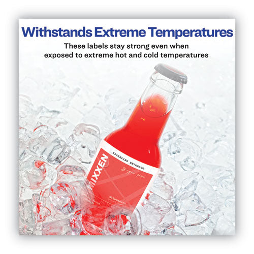 Avery® Waterproof Shipping Labels With Trueblock And Sure Feed, Laser Printers, 2 X 4, White, 10-sheet, 500 Sheets-box freeshipping - TVN Wholesale