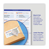 Avery® Waterproof Shipping Labels With Trueblock And Sure Feed, Laser Printers, 2 X 4, White, 10-sheet, 500 Sheets-box freeshipping - TVN Wholesale