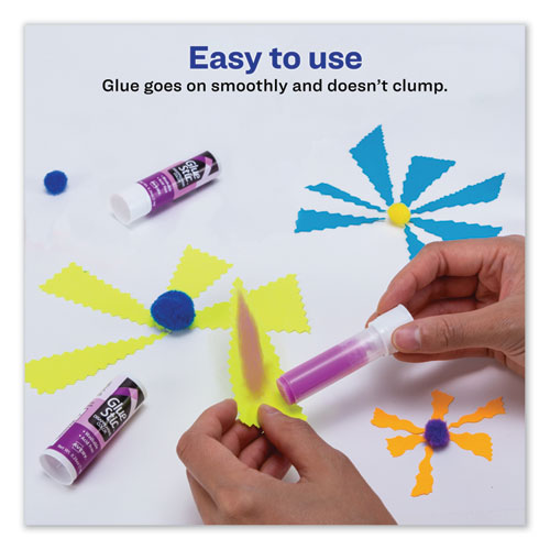 Avery® Permanent Glue Stic Value Pack, 0.26 Oz, Applies Purple, Dries Clear, 6-pack freeshipping - TVN Wholesale