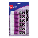 Avery® Permanent Glue Stic Value Pack, 0.26 Oz, Applies Purple, Dries Clear, 6-pack freeshipping - TVN Wholesale