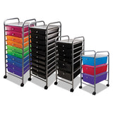 Advantus Portable Drawer Organizer, 13w X 15.38d X 25.88h, Smoke-matte Gray freeshipping - TVN Wholesale