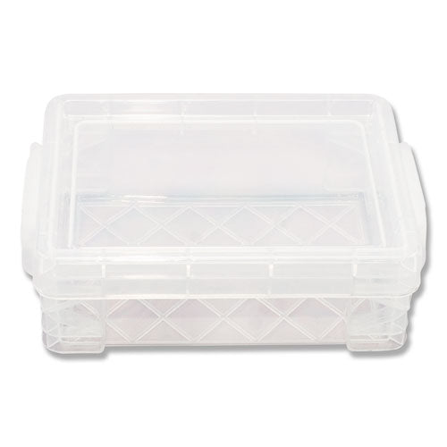 Advantus Super Stacker Crayon Box, Clear, 4 3-4 X 3 1-2 X 1 3-5 freeshipping - TVN Wholesale