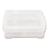 Advantus Super Stacker Crayon Box, Clear, 4 3-4 X 3 1-2 X 1 3-5 freeshipping - TVN Wholesale