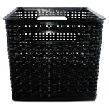 Advantus Weave Bins, 13.88 X 10.5 X 8.75, Black, 2-pack freeshipping - TVN Wholesale
