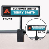 People Pointer™ People Pointer Cubicle Sign, Plastic, 8.5 X 2, Black freeshipping - TVN Wholesale