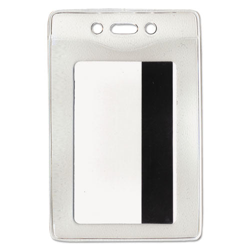 Advantus Security Id Badge Holder, Horizontal, 3.5 X 4.25, Frosted Transparent, 50-box freeshipping - TVN Wholesale