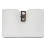 Advantus Security Id Badge Holder With Clip, Horizontal, 3.5 X 3, Clear, 50-box freeshipping - TVN Wholesale