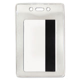 Advantus Security Id Badge Holder, Vertical, 3.13 X 4.88, Frosted Transparent, 50-box freeshipping - TVN Wholesale
