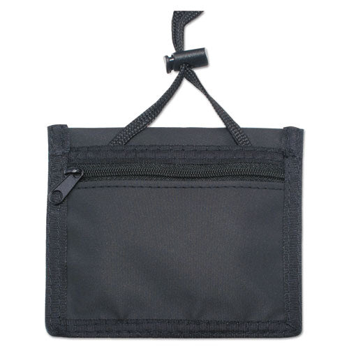 Advantus Id Badge Holder W-convention Neck Pouch, Horizontal, 4 .25 X 5, Black, 12-pack freeshipping - TVN Wholesale