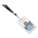 Advantus Deluxe Lanyard, 36" Long, Metal J-hook Fastener, Black freeshipping - TVN Wholesale