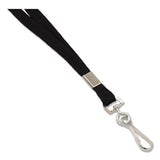 Advantus Deluxe Lanyard, 36" Long, Metal J-hook Fastener, Black freeshipping - TVN Wholesale