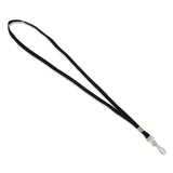 Advantus Deluxe Lanyard, 36" Long, Metal J-hook Fastener, Black freeshipping - TVN Wholesale
