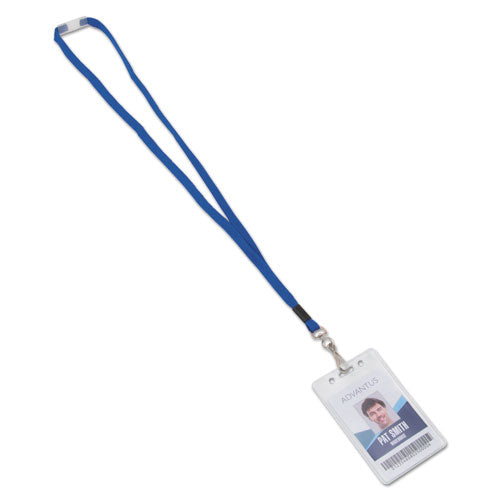 Advantus Breakaway Lanyards, Metal J-hook Fastener, Blue, 24-box freeshipping - TVN Wholesale