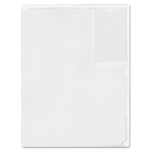 Advantus Kleer-file Poly Folder With Id Pocket, Letter Size, Transparent freeshipping - TVN Wholesale