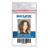 SICURIX® Sealable Cardholder, Vertical, 2.62 X 3.75, Clear, 50-pack freeshipping - TVN Wholesale