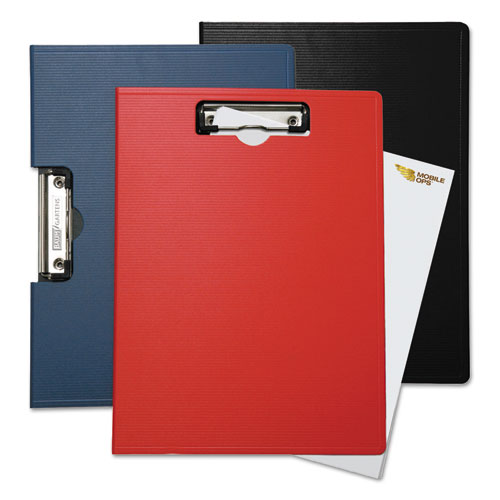 Mobile OPS® Portfolio Clipboard With Low-profile Clip, 1-2" Capacity, 8 1-2 X 11, Red freeshipping - TVN Wholesale