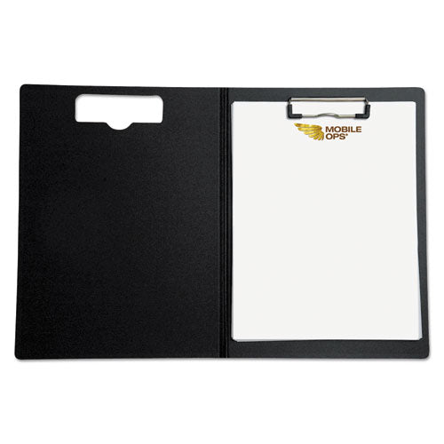 Mobile OPS® Portfolio Clipboard With Low-profile Clip, 1-2" Capacity, 8 1-2 X 11, Black freeshipping - TVN Wholesale