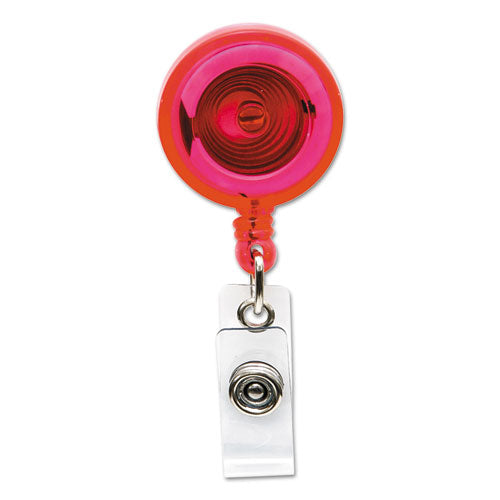 SICURIX® Id Slide-style Belt Clip Card Reels, 30" Extension, Translucent-red-blue-purple freeshipping - TVN Wholesale