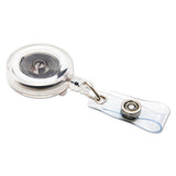 SICURIX® Id Slide-style Belt Clip Card Reels, 30" Extension, Translucent-red-blue-purple freeshipping - TVN Wholesale