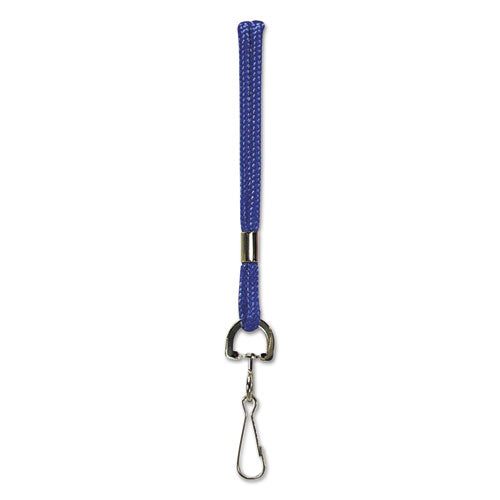 SICURIX® Rope Lanyard With Hook, 36", Nylon, Blue freeshipping - TVN Wholesale