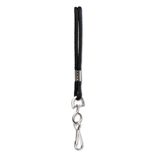 SICURIX® Rope Lanyard With Hook, 36", Nylon, Black freeshipping - TVN Wholesale