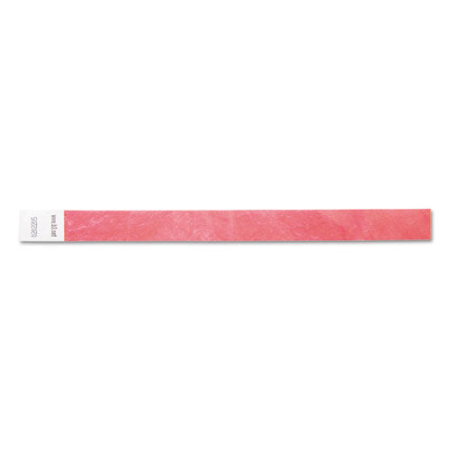 SICURIX® Security Wristbands, 0.75" X 10", Red, 100-pack freeshipping - TVN Wholesale