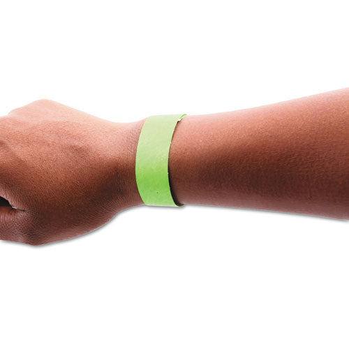 SICURIX® Security Wristbands, 0.75" X 10", Green, 100-pack freeshipping - TVN Wholesale