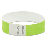 SICURIX® Security Wristbands, 0.75" X 10", Green, 100-pack freeshipping - TVN Wholesale