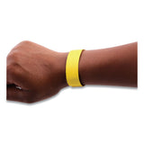 SICURIX® Security Wristbands, 0.75" X 10", Yellow, 100-pack freeshipping - TVN Wholesale