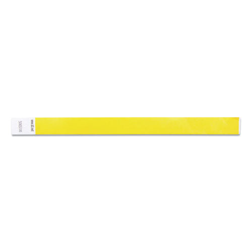 SICURIX® Security Wristbands, 0.75" X 10", Yellow, 100-pack freeshipping - TVN Wholesale