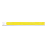 SICURIX® Security Wristbands, 0.75" X 10", Yellow, 100-pack freeshipping - TVN Wholesale