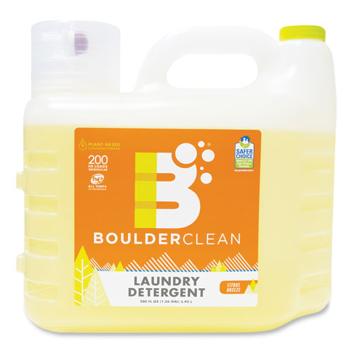 Boulder Clean Liquid Laundry Detergent, Citrus Breeze, 200 Oz Bottle, 2-carton freeshipping - TVN Wholesale