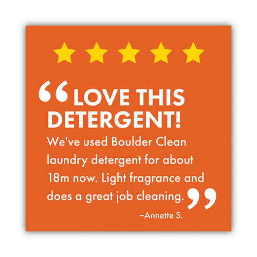 Boulder Clean Liquid Laundry Detergent, Citrus Breeze, 200 Oz Bottle, 2-carton freeshipping - TVN Wholesale
