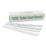 Bagcraft Sani-shield Printed Toilet Seat Band, 16 X 1.5, Deep Blue-white, 1,000-carton freeshipping - TVN Wholesale
