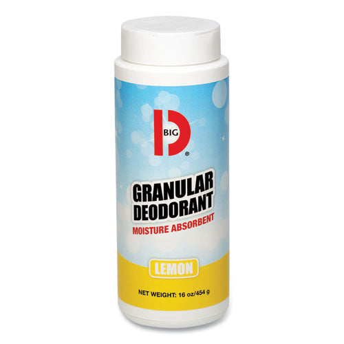 Big D Industries Granular Deodorant, Lemon, 16 Oz, Shaker Can, 12-carton freeshipping - TVN Wholesale