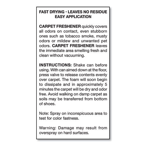 Big D Industries No-vacuum Carpet Freshener, Fresh Scent, 14 Oz Aerosol Spray, 12-carton freeshipping - TVN Wholesale