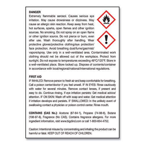 Big D Industries Metered Concentrated Room Deodorant, Fresh Linen Scent, 7 Oz Aerosol Spray, 12-box freeshipping - TVN Wholesale