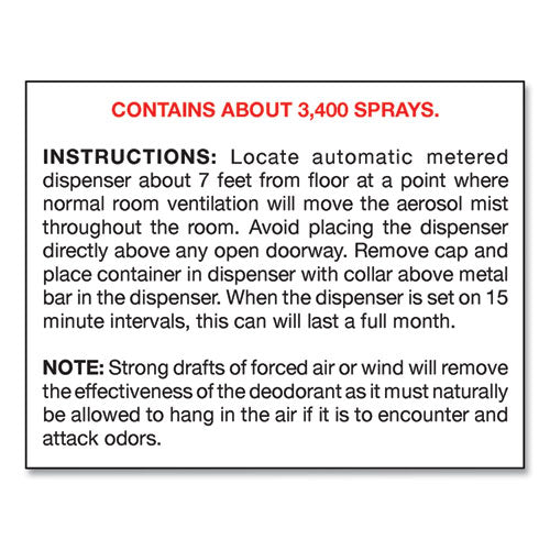 Big D Industries Metered Concentrated Room Deodorant, Fresh Linen Scent, 7 Oz Aerosol Spray, 12-box freeshipping - TVN Wholesale